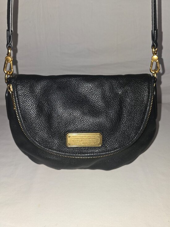 Marc by Marc Jacobs Handbags - Marc by Marc Jacobs Classic Q Natasha Black Leather Crossbody Bag M0009408